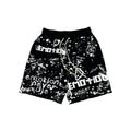 Mixed Emotions Black “Graffiti” Shorts