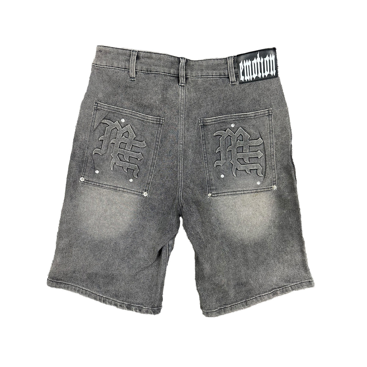 ‘Paisley’ Denim Grey Shorts