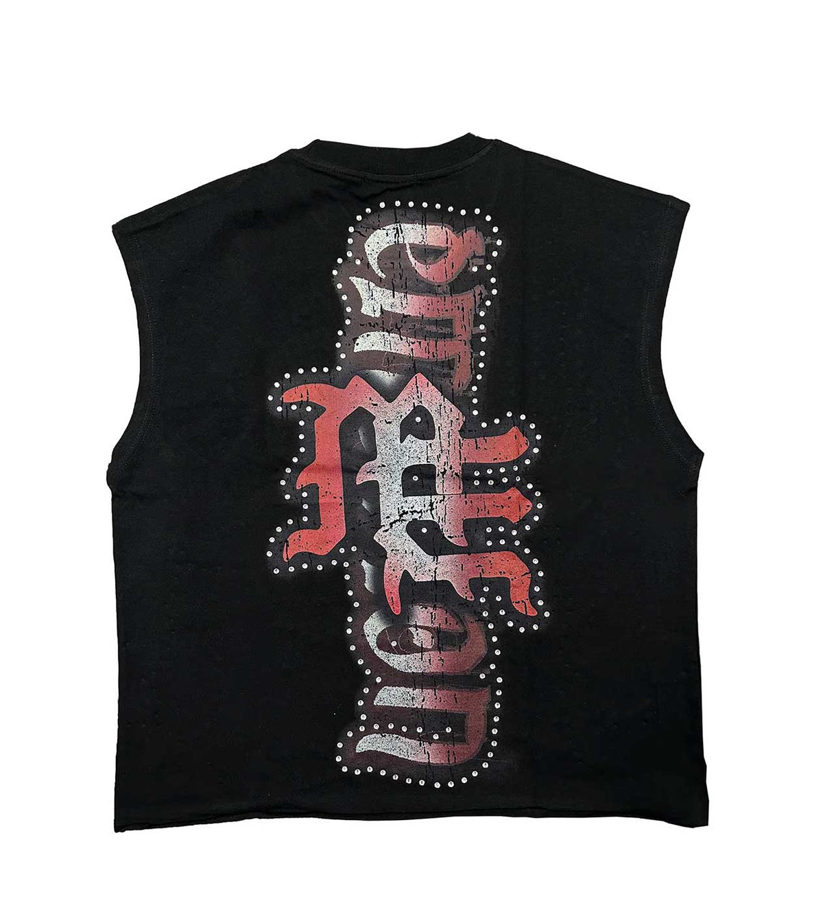 Mixed Emotions Angel Sleeveless Tee Black