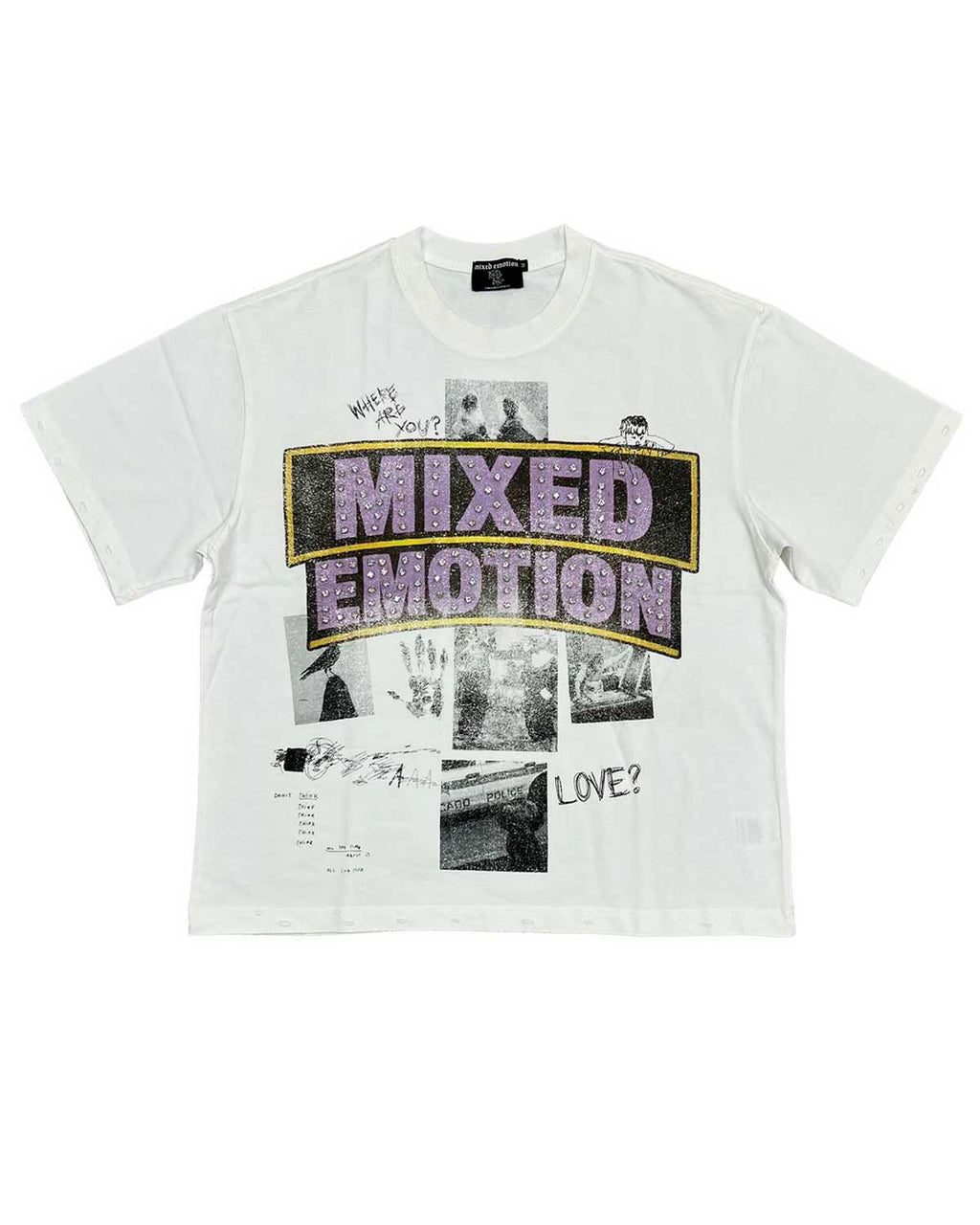 Mixed Emotions Lost Identity Tee White