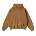 Kanye Heavyweight Vintage Washed Hoodie – Light Brown