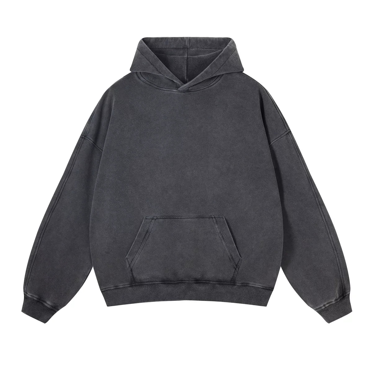 Kanye Heavyweight Vintage Washed Hoodie – Dark Grey