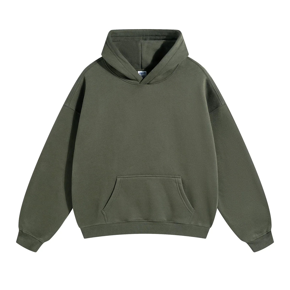 Kanye West Minimalist Heavyweight Fleece Hoodie – Olive Green