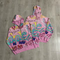 Vale Forever "Vale Graffiti" Vintage Zip-Up Hoodie (Pink)