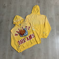 Vale Forever "Valley Dreams Sun & Wave" Vintage Zip-Up Hoodie (Yellow)
