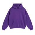 Kanye West Minimalist Heavyweight Fleece Hoodie – Deep Purple