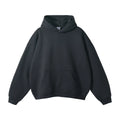 Kanye West Minimalist Heavyweight Fleece Hoodie – Charcoal Black