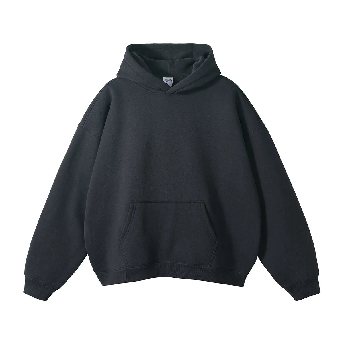 Kanye West Minimalist Heavyweight Fleece Hoodie – Charcoal Black
