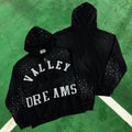Vale Forever Rhinestone Embellished Full-Zip Hoodie (Black / Vale Forever Arc)